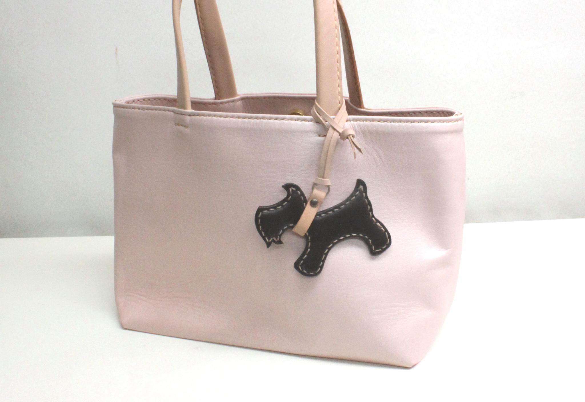 コピー：イタリアンレザー/ミニチュアシュナウザーのバッグチャーム/チョコ | 6枚目