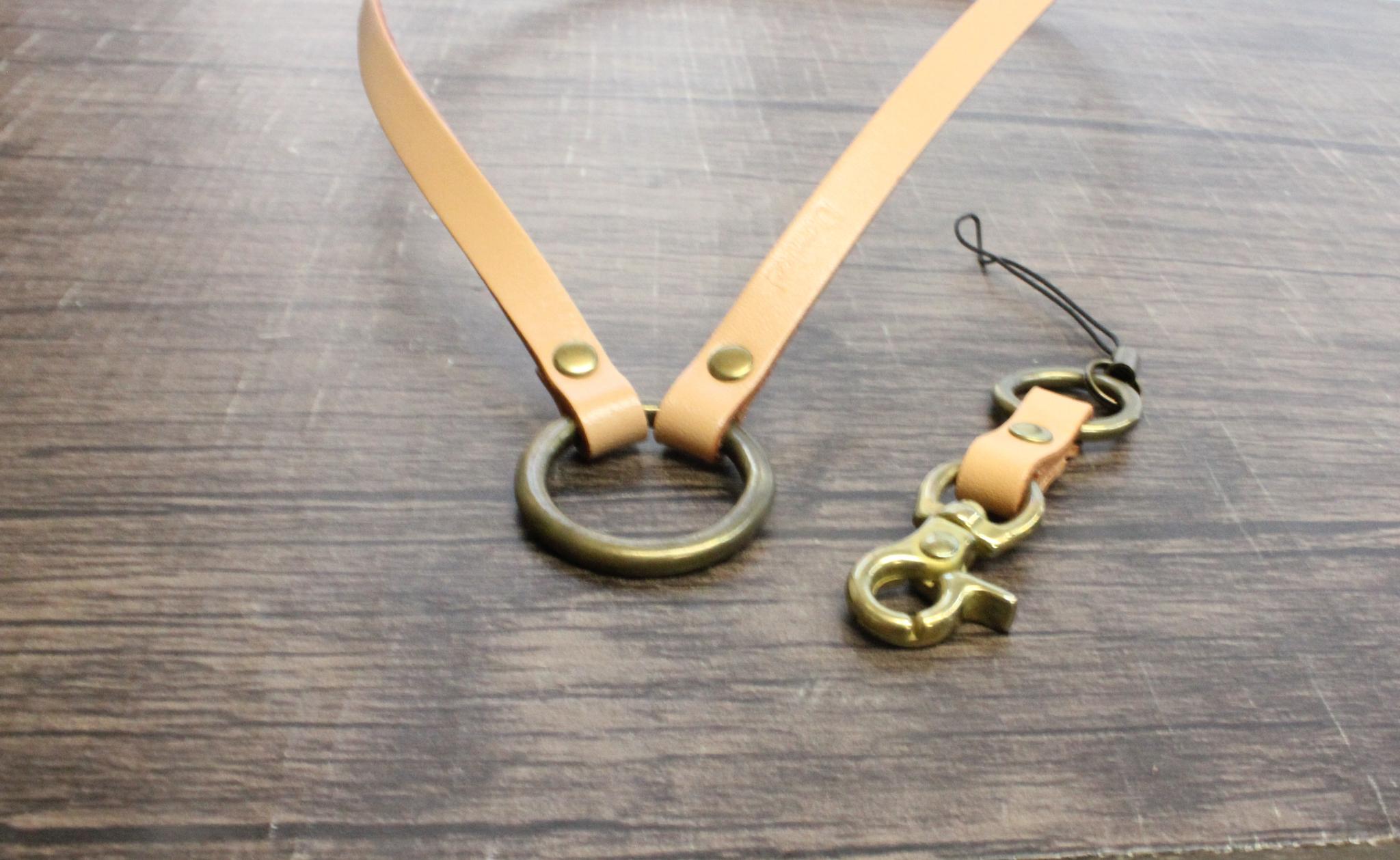 【イタリアンレザー使用】ネックストラップ　真鍮金具　【在庫品・訳あり特価】 | 6枚目