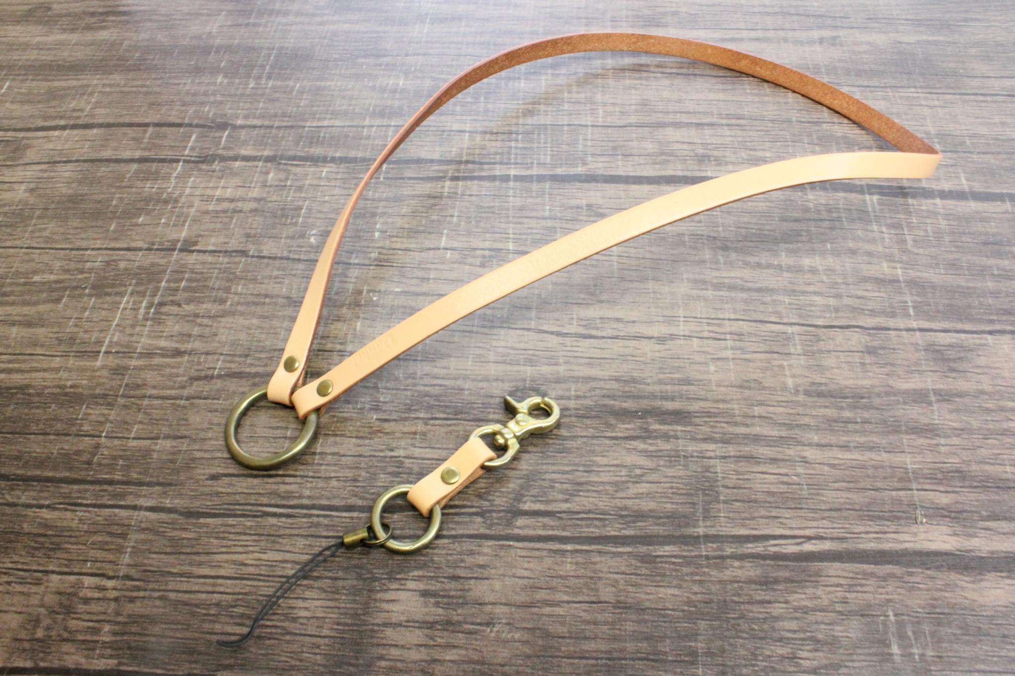 【イタリアンレザー使用】ネックストラップ　真鍮金具　【在庫品・訳あり特価】 | 7枚目
