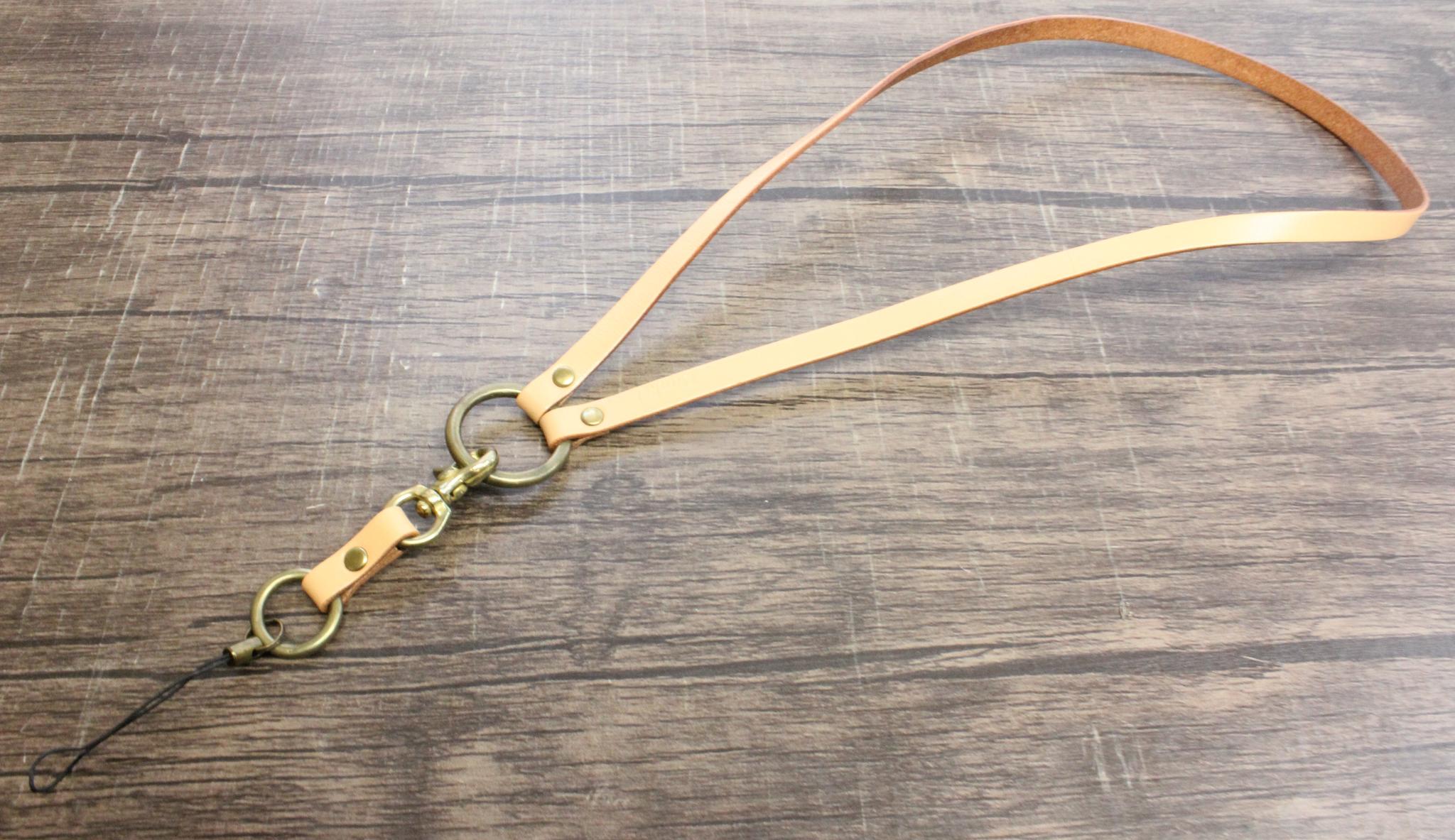 【イタリアンレザー使用】ネックストラップ　真鍮金具　【在庫品・訳あり特価】 | 8枚目