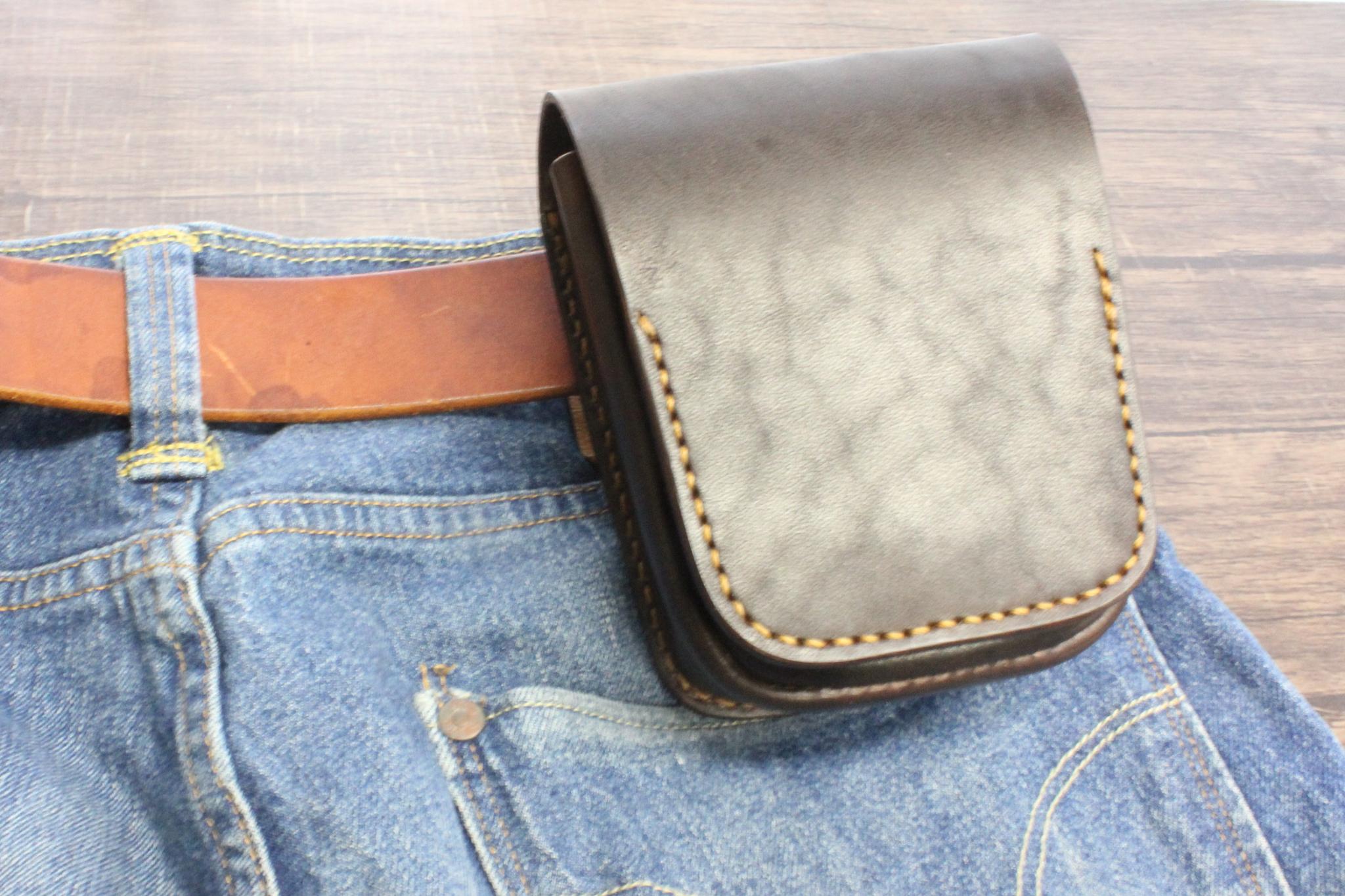 【牛革・手染め】ベルトポーチ【在庫品・ワケあり】 | 10枚目