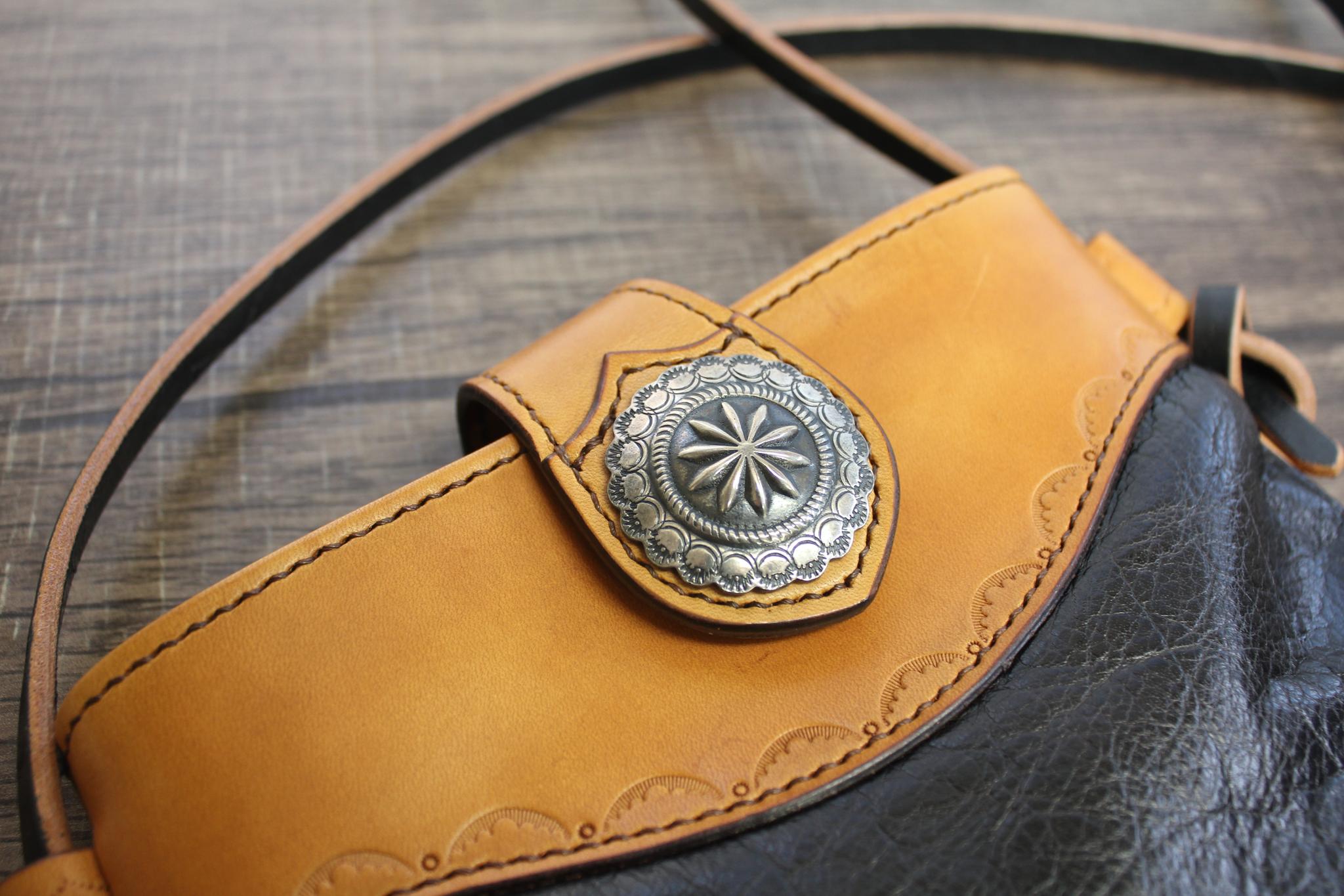 【イタリアンバッファロー使用】コンチョショルダーバッグ【在庫品・ワケあり】 | 7枚目